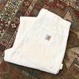 画像1: 程度良好!! USA製【ビンテージ】【カーハート】ダブルニー【carhartt】【白】ワークパンツ【ペインターパンツ】Loose Original Fit【33ｘ30】<br> (1)
