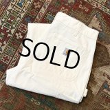 程度良好!! USA製【ビンテージ】【カーハート】ダブルニー【carhartt】【白】ワークパンツ【ペインターパンツ】Loose Original Fit【33ｘ30】 