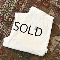 程度良好!! USA製【ビンテージ】【カーハート】ダブルニー【carhartt】【白】ワークパンツ【ペインターパンツ】Loose Original Fit【33ｘ30】 