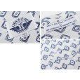 画像2: 90’s~【ビンテージ】【DOCKERS】ドッカーズ【胸フラップ刺繍】【グレー×紺】総柄【ロゴ入り】【コットン半袖シャツ】【サイズM】<br> (2)
