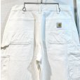 画像4: 程度良好!! USA製【ビンテージ】【カーハート】ダブルニー【carhartt】【白】ワークパンツ【ペインターパンツ】Loose Original Fit【33ｘ30】<br> (4)