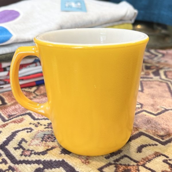 画像1: 【アンティーク】【ビンテージ】【Corelle】コレール 【山吹色】ミルクマグ【マグカップ】 