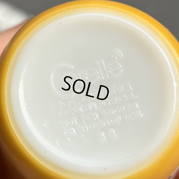 画像4: 【アンティーク】【ビンテージ】【Corelle】コレール 【山吹色】ミルクマグ【マグカップ】 
