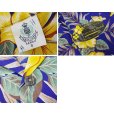 画像2: ハワイ製【creation hawaii】【青×黄色花柄】【コットンシャツ】アロハシャツ【半袖シャツ】【サイズＳ】<br> (2)