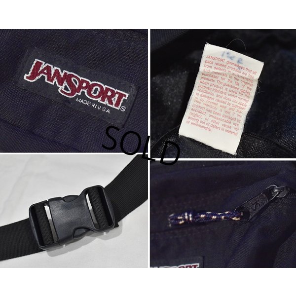 画像2: 〜90’ｓ【ビンテージ】【JANSPORT】ジャンスポーツ【黒】ブラック【ウエストバッグ】【ウエストポーチ】 