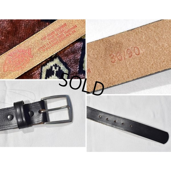 画像2: USA製【ディッキーズ】Dickies【黒】ブラック【レザーベルト】【W36】