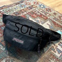 〜90’ｓ【ビンテージ】【JANSPORT】ジャンスポーツ【黒】ブラック【ウエストバッグ】【ウエストポーチ】 