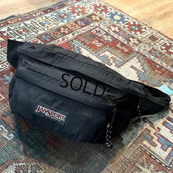 画像1: 〜90’ｓ【ビンテージ】【JANSPORT】ジャンスポーツ【黒】ブラック【ウエストバッグ】【ウエストポーチ】 