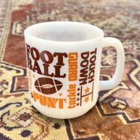 ビンテージ 【グラスベイク】Glasbake【NFL】【ミルクマグ】マグカップ 