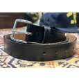 画像1: USA製【ディッキーズ】Dickies【黒】ブラック【レザーベルト】【W36】<br> (1)