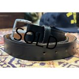 USA製【ディッキーズ】Dickies【黒】ブラック【レザーベルト】【W36】 