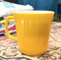 【アンティーク】【ビンテージ】【PYREX】 【オールドパイレックス】【CORNING】【コーニング】【オレンジ】【マグカップ】 