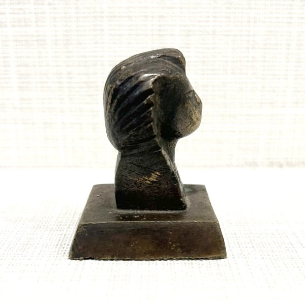 画像3: 【ビンテージ】アンティーク【ファラオ】【胸像】ミニ【ブロンズ像】 