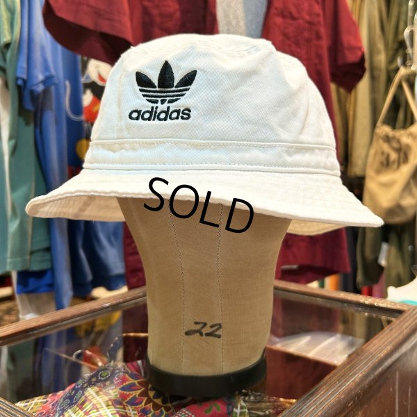 画像4: 【ビンテージ 】【adidas】【アディダス】【白】トレフォイルロゴ【バケットハット】【約62.5cm程度】