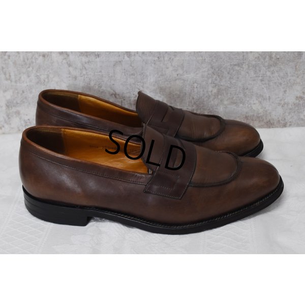 画像3: 【ENGLAND製】BARNEYS NEW YORK【バーニーズニューヨーク】【別注】【ブラウン】【Vチップローファー】【10 1/2D】【28.5cm程度】 