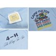 画像2: ~90's【USA製】ビンテージ【Velva Sheen】ベルバシーン【水色】【CAMP FULTON】プリント【Tシャツ】【サイズＬ】 <br> (2)