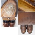 画像2: 【ENGLAND製】BARNEYS NEW YORK【バーニーズニューヨーク】【別注】【ブラウン】【Vチップローファー】【10 1/2D】【28.5cm程度】<br> (2)