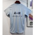 画像3: ~90's【USA製】ビンテージ【Velva Sheen】ベルバシーン【水色】【CAMP FULTON】プリント【Tシャツ】【サイズＬ】 <br> (3)
