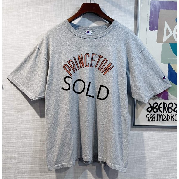 画像1: 【USA製】【ビンテージ】【チャンピオン】【Champion】【霜降りグレー】【PRINCETON】プリンストン大学【プリントTシャツ】【サイズＸＬ】 