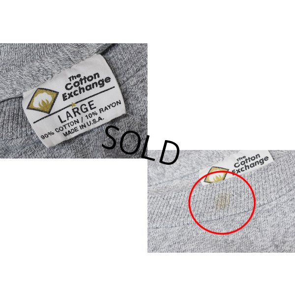 画像2: 90's~【USA製】【ビンテージ】The Cotton Exchange【コットンエクスチェンジ】霜降りグレー【ST.MARK'S】【セントマークススクール】【カレッジTシャツ】【サイズＬ】 