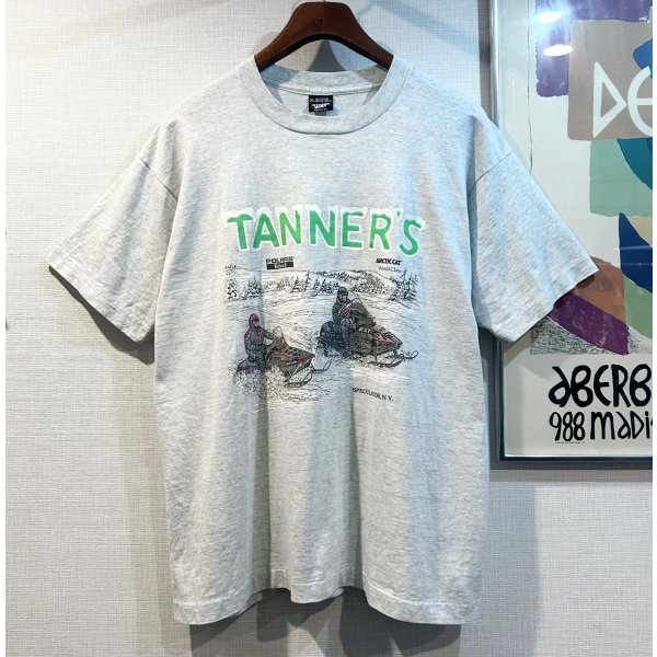 画像1: 90's【USA製】ビンテージ【SCREEN STARS】スクリーンスターズ シングルステッチ【スノーモービル】グレー【Tシャツ】【サイズXL】 