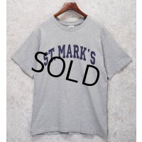90's~【USA製】【ビンテージ】The Cotton Exchange【コットンエクスチェンジ】霜降りグレー【ST.MARK'S】【セントマークススクール】【カレッジTシャツ】【サイズＬ】 