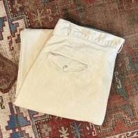 〜90’ｓ USA製 ビンテージ【ラルフローレン】POLO RALPH LAUREN【ベージュ】【２タック】【コットンパンツ】チノパン【36X30】 