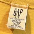 画像2: 90's USA製【ビンテージ】【GAP】オールドギャップ【マスタードイエロー】無地 Vネック Ｔシャツ【サイズL】<br> (2)