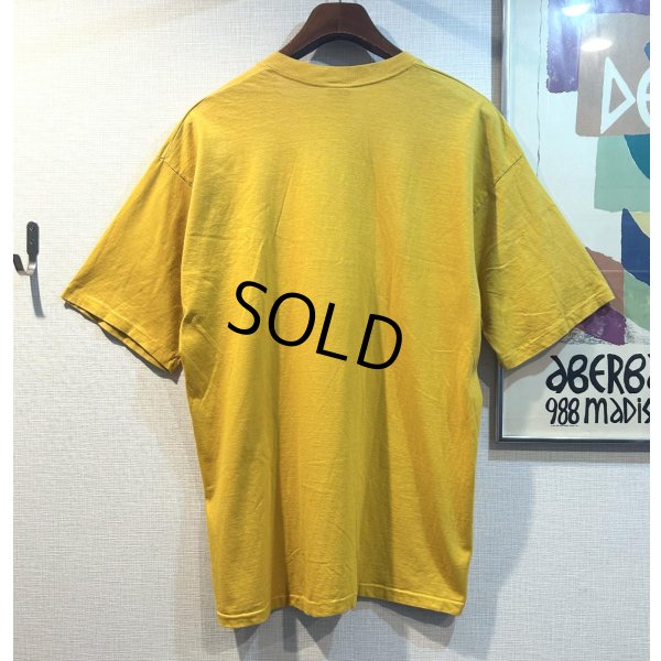 画像3: 90's USA製【ビンテージ】【GAP】オールドギャップ【マスタードイエロー】無地 Vネック Ｔシャツ【サイズL】 