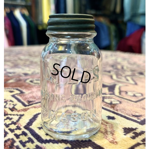 画像1: ビンテージ【Hazelatlas】ヘーゼルアトラス【メイソンジャー】【貯金箱】 