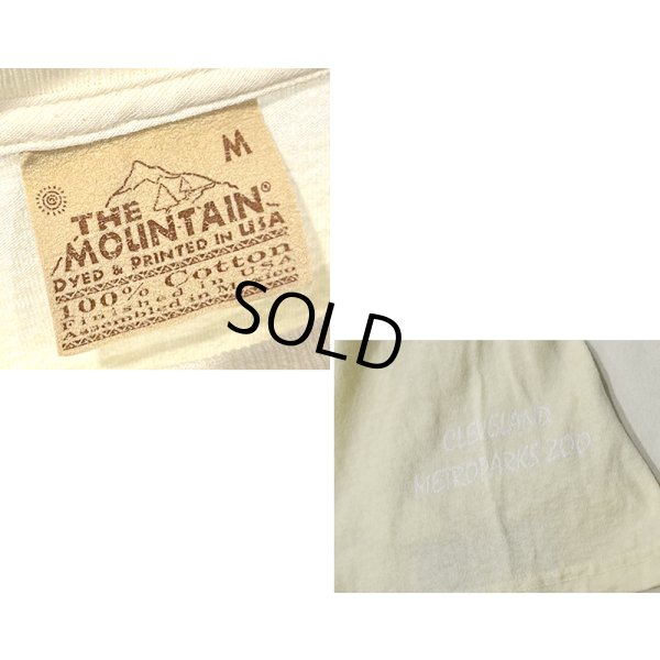 画像2: ビンテージ【THE MOUNTAIN】親子キリン クリーブランド メトロパーク動物園【クリーム色】Tシャツ【サイズM】 