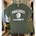 ビンテージ【GILDAN】【ギルダン】PONAGANSET~【インディアンヘッド】緑【モスグリーン】【Tシャツ】【サイズS】 