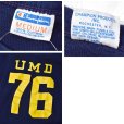 画像2: 【70's】【USA製】【ビンテージ】【チャンピオン】【Champion】UMD 76【紺ｘ黄色】【Tシャツ】【サイズM】<br> (2)