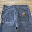 画像4: 【ビンテージ】【カーハート】【carhartt】【ブルーグレー】ワークパンツ【ペインターパンツ】【33ｘ30】<br> (4)