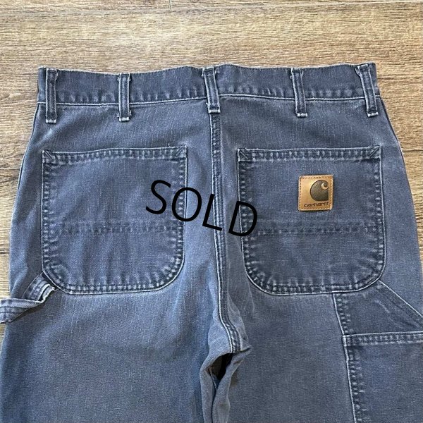 画像4: 【ビンテージ】【カーハート】【carhartt】【ブルーグレー】ワークパンツ【ペインターパンツ】【33ｘ30】 