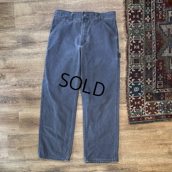 画像2: 【ビンテージ】【カーハート】【carhartt】【ブルーグレー】ワークパンツ【ペインターパンツ】【33ｘ30】 