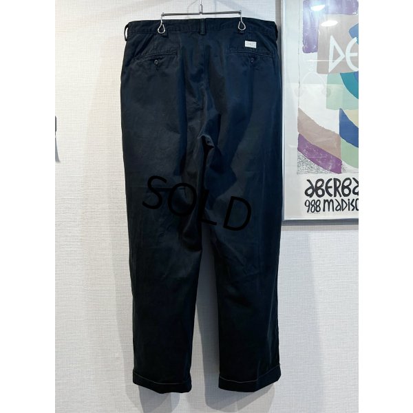 画像4:  ビンテージ【ラルフローレン】POLO RALPH LAUREN【黒】【２タック】【コットンパンツ】【35X30】 
