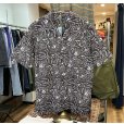 画像1: ビンテージ POLO RALPH LAUREN【ラルフローレン】オールドラルフローレン【CLAYTON】【黒ｘ白】総柄 半袖開襟シャツ サイズL <br> (1)