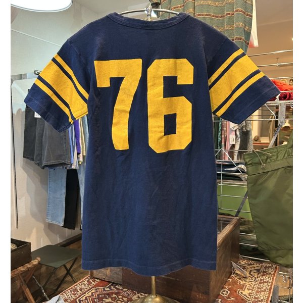 画像3: 【70's】【USA製】【ビンテージ】【チャンピオン】【Champion】UMD 76【紺ｘ黄色】【Tシャツ】【サイズM】 
