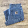 画像1: 【ビンテージ】【カーハート】【carhartt】【ブルーグレー】ワークパンツ【ペインターパンツ】【33ｘ30】<br> (1)