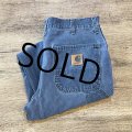 【ビンテージ】【カーハート】【carhartt】【ブルーグレー】ワークパンツ【ペインターパンツ】【33ｘ30】 