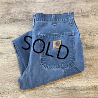 【ビンテージ】【カーハート】【carhartt】【ブルーグレー】ワークパンツ【ペインターパンツ】【33ｘ30】 