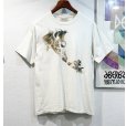 画像1: ビンテージ【THE MOUNTAIN】親子キリン クリーブランド メトロパーク動物園【クリーム色】Tシャツ【サイズM】<br> (1)