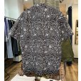 画像3: ビンテージ POLO RALPH LAUREN【ラルフローレン】オールドラルフローレン【CLAYTON】【黒ｘ白】総柄 半袖開襟シャツ サイズL <br> (3)