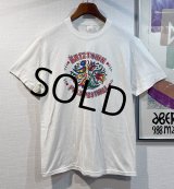 ほぼ未使用 80's【USA製】KUTZTOWN【ビンテージ】【クリーム色】【鳥と花】プリント【Tシャツ】【サイズＬ】 