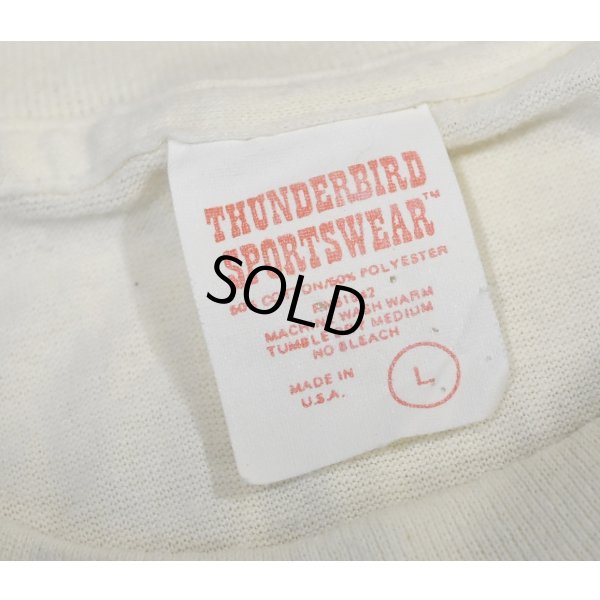 画像2: ほぼ未使用 80's【USA製】KUTZTOWN【ビンテージ】【クリーム色】【鳥と花】プリント【Tシャツ】【サイズＬ】 