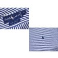 画像2: POLO RALPH LAUREN【ポロラルフローレン】胸ポケット刺繡ロゴ入り【青×白ストライプ】コットン【ボタンダウンシャツ】【サイズL】 <br> (2)