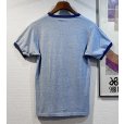 画像3: 80's~【ビンテージ】【USA製】【belchertown MA】【霜降りブルー】【リンガーTシャツ】【サイズＭ】 <br> (3)