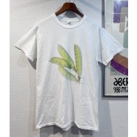 ビンテージ【GILDAN】ギルダン【白】【さやえんどう】【イラストプリント】Tシャツ【サイズＭ】 