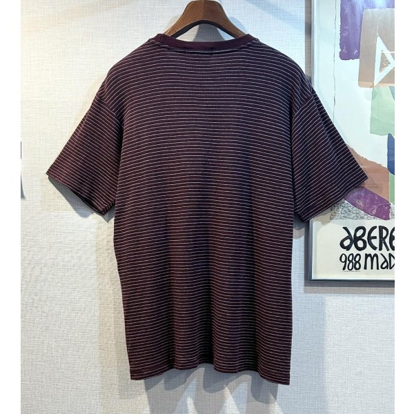画像3: ビンテージ【ラルフローレン】【POLO ralph lauren】【エンジ×紺】ボーダー【Ｔシャツ】【サイズM】 
